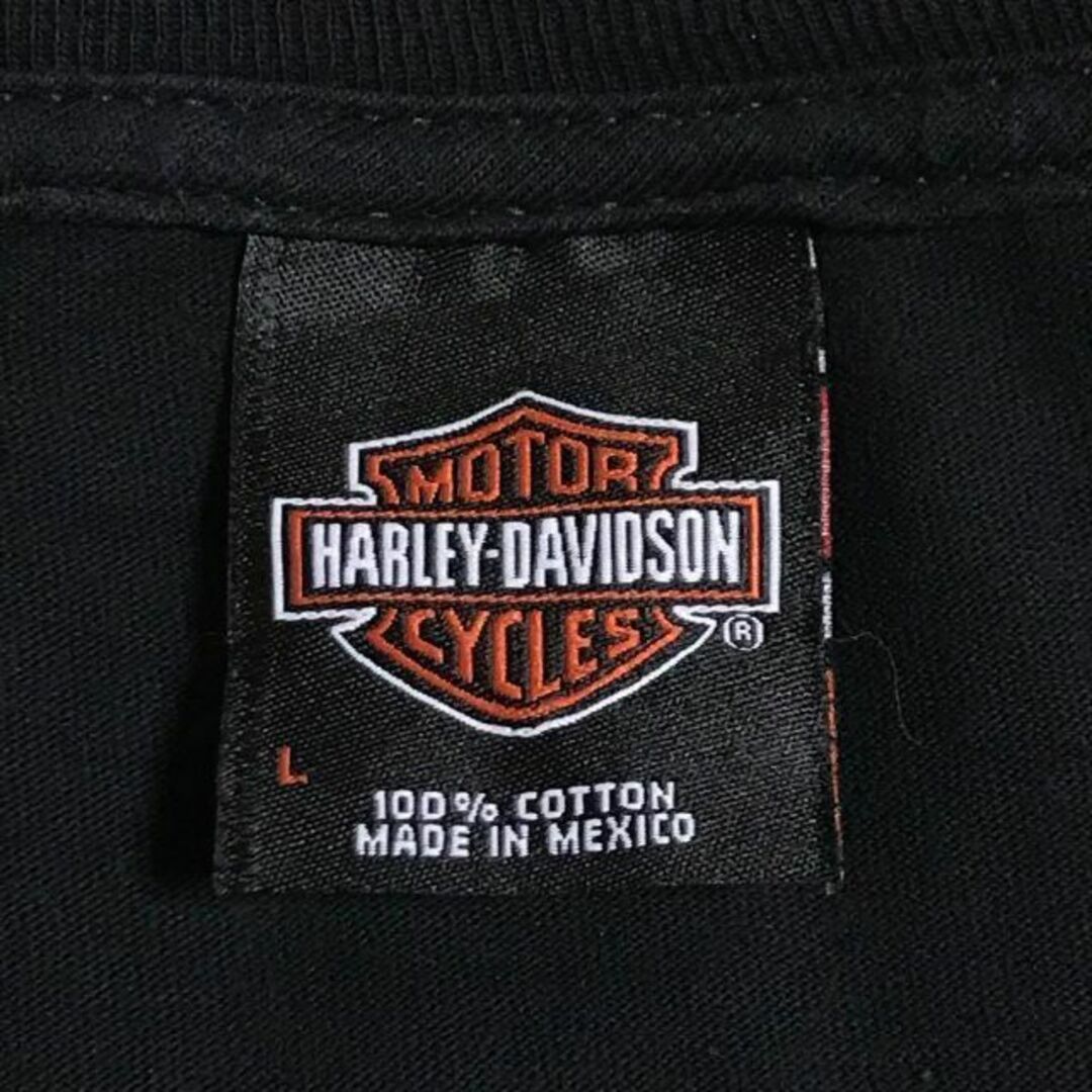 Harley Davidson(ハーレーダビッドソン)の【メキシコ製】ハーレーダビッドソン　ビッグプリントTシャツ　人気黒　Ｈ470 メンズのトップス(Tシャツ/カットソー(半袖/袖なし))の商品写真