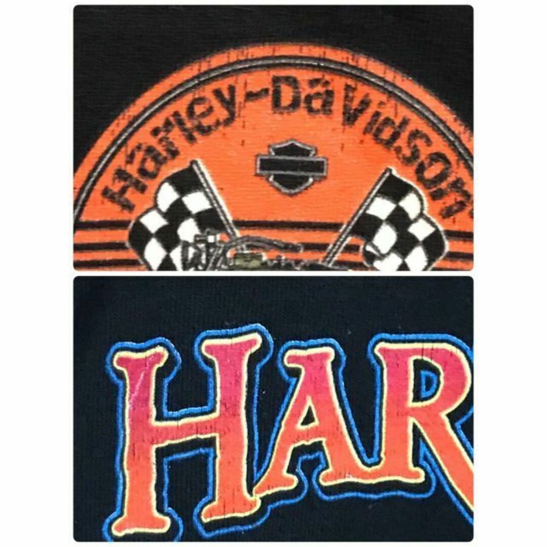 Harley Davidson(ハーレーダビッドソン)の【メキシコ製】ハーレーダビッドソン　ビッグプリントTシャツ　人気黒　Ｈ470 メンズのトップス(Tシャツ/カットソー(半袖/袖なし))の商品写真