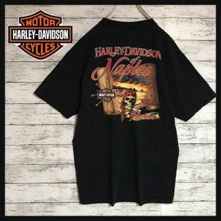 ハーレーダビッドソン(Harley Davidson)の【メキシコ製】ハーレーダビッドソン　ビッグプリントTシャツ　人気黒　Ｈ470(Tシャツ/カットソー(半袖/袖なし))