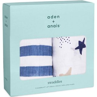 エイデンアンドアネイ(aden+anais)のaden + anais エイデンアンドアネイ おくるみ　スワドル　男の子ギフト(おくるみ/ブランケット)