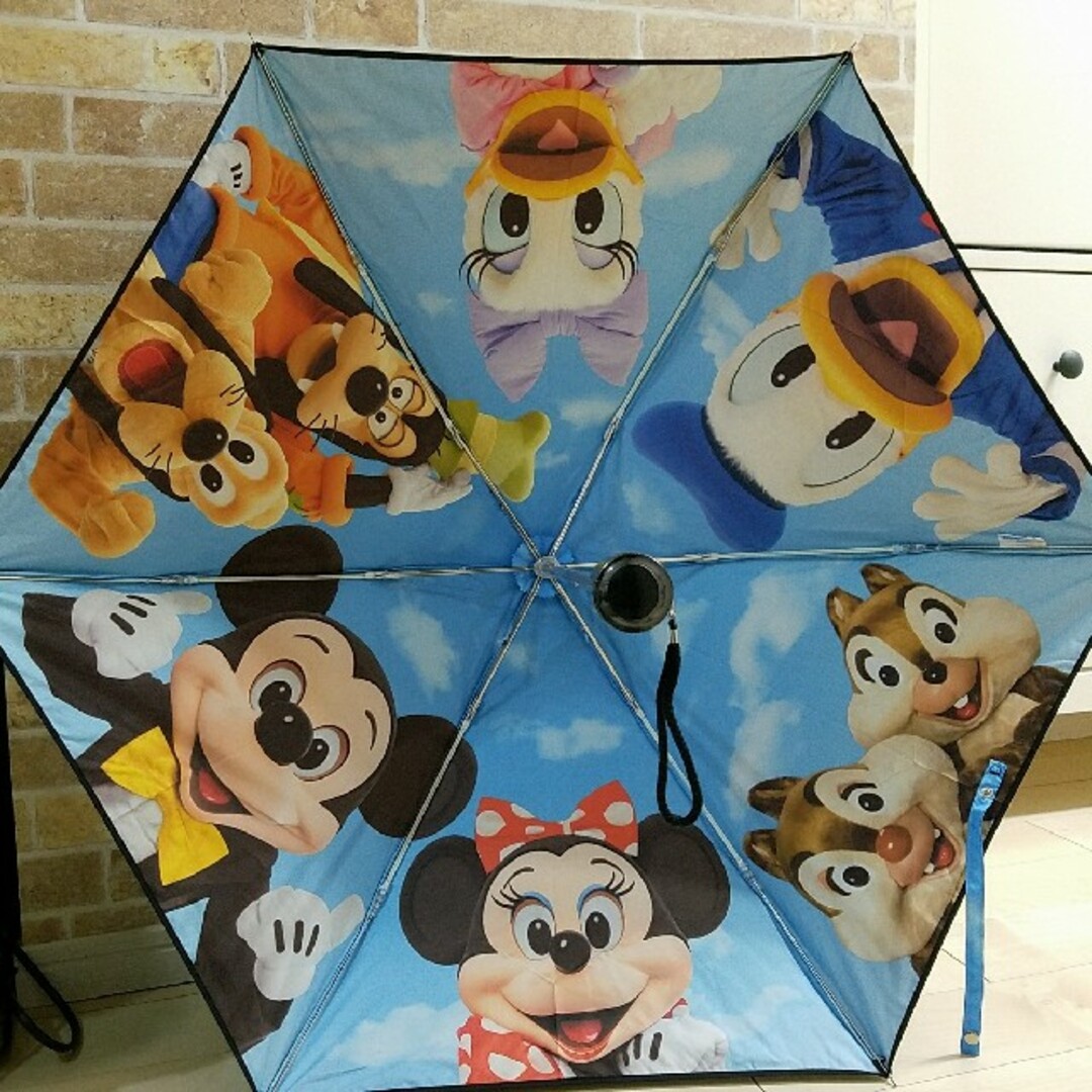 ディズニーリゾート完売品★ミッキー&フレンズ　実写・晴雨兼用傘・日傘・折り畳み傘