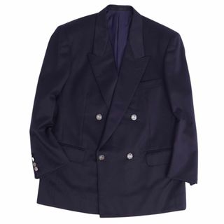 クリスチャンディオール(Christian Dior)の美品 Vintage クリスチャンディオール Christian Dior Monsieur ジャケット ブレザー ダブルブレスト ウール アウター メンズ 95-86-170(M相当) ネイビー(その他)