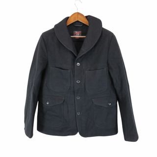 ウールリッチ(WOOLRICH)のSALE// USA製 WOOLRICH ウールリッチ ウールジャケット 襟付き 4つポケット 復刻 ブラック (メンズ M) O6228(その他)