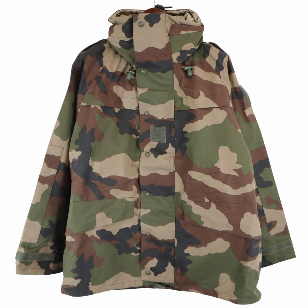 デッドストック 2000年代 フランス軍 FRENCH ARMY GORE-TEX パーカー ミリタリー ユーロ CCEカモ(メンズ 120L)   O6241状態キズ