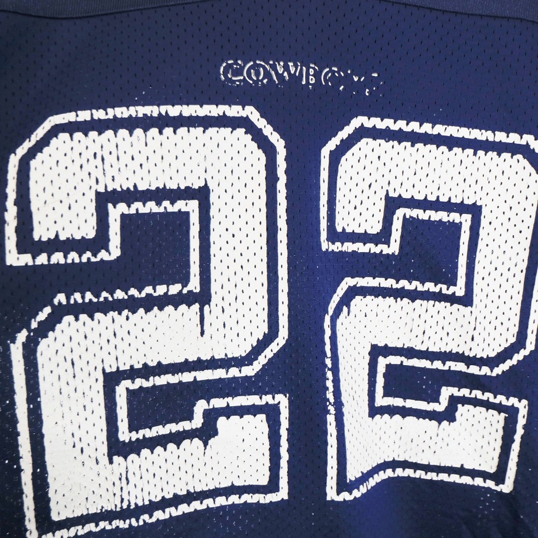 Champion(チャンピオン)のChampion チャンピオン NFL ダラス カウボーイズ ゲームシャツ ユニフォーム プロチーム スポーツ ブルー (メンズ 44) 中古 古着 O6282 メンズのトップス(その他)の商品写真