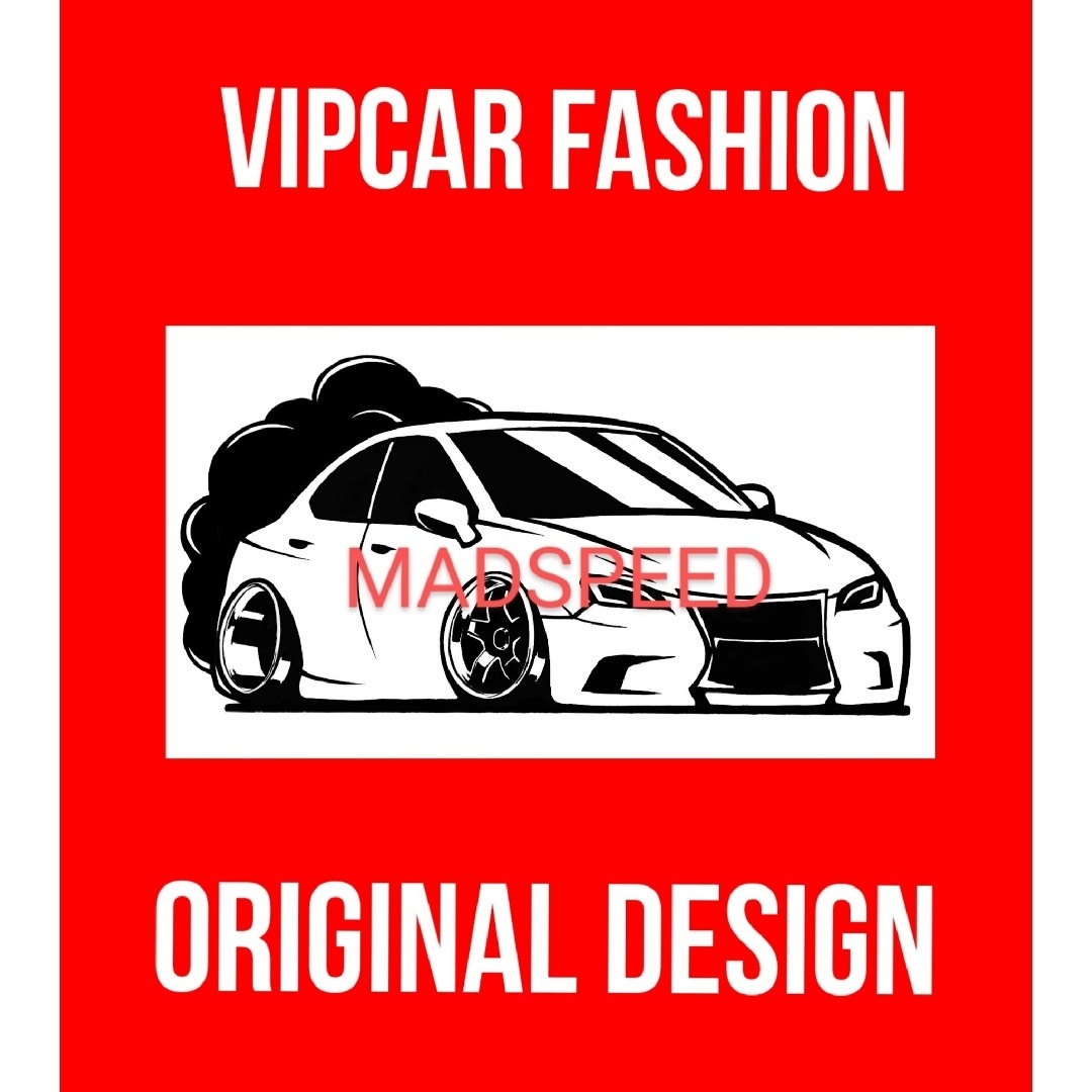 UnitedAthle(ユナイテッドアスレ)の【MADSPEED】趣味Tシャツ  VIPCAR 赤 セルシオ マークX シーマ メンズのトップス(Tシャツ/カットソー(七分/長袖))の商品写真