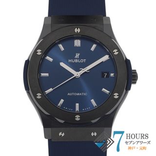 ウブロ(HUBLOT)の【118057】HUBLOT ウブロ  511.CM.7170.LR クラシック フュージョン セラミック ブルーダイヤル CE/ラバー 自動巻き 純正ボックス 腕時計 時計 WATCH メンズ 男性 男 紳士【中古】(腕時計(アナログ))