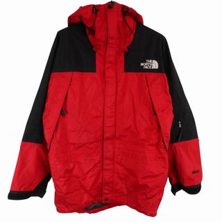 ザノースフェイス(THE NORTH FACE)の90年代 THE NORTH FACE ノースフェイス GORE-TEX ゴアテックス ナイロンマウンテンパーカー 防寒 レッド (メンズ M相当) 中古 古着 O6257(マウンテンパーカー)