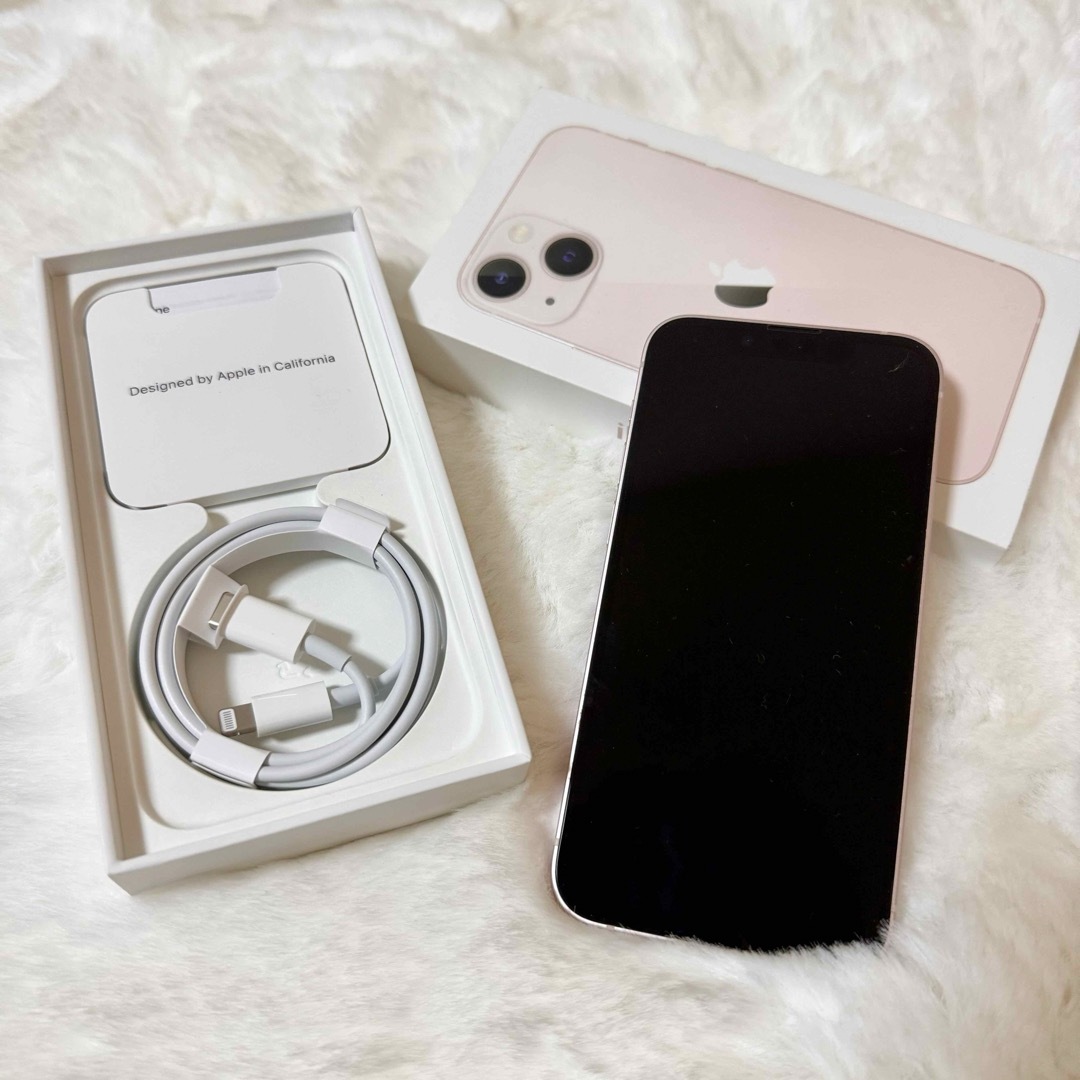 iPhone13 mini ピンク 透明ケース付き 128GB SIMフリー 7