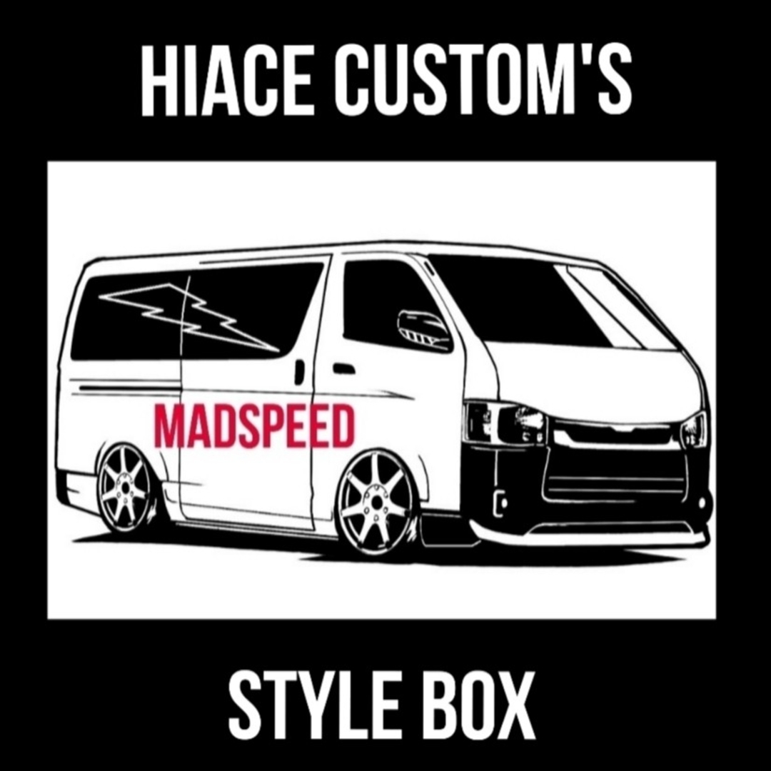 UnitedAthle(ユナイテッドアスレ)の【MADSPEED】趣味Tシャツ ハイエース HIACE 長袖 ホワイト 新品 自動車/バイクの自動車(その他)の商品写真