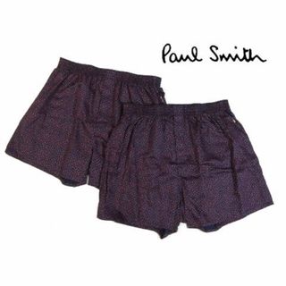 ポールスミス(Paul Smith)の【ポールスミス/Paul Smith】メンズトランクス・M・ネイビー系紫色×2枚(トランクス)