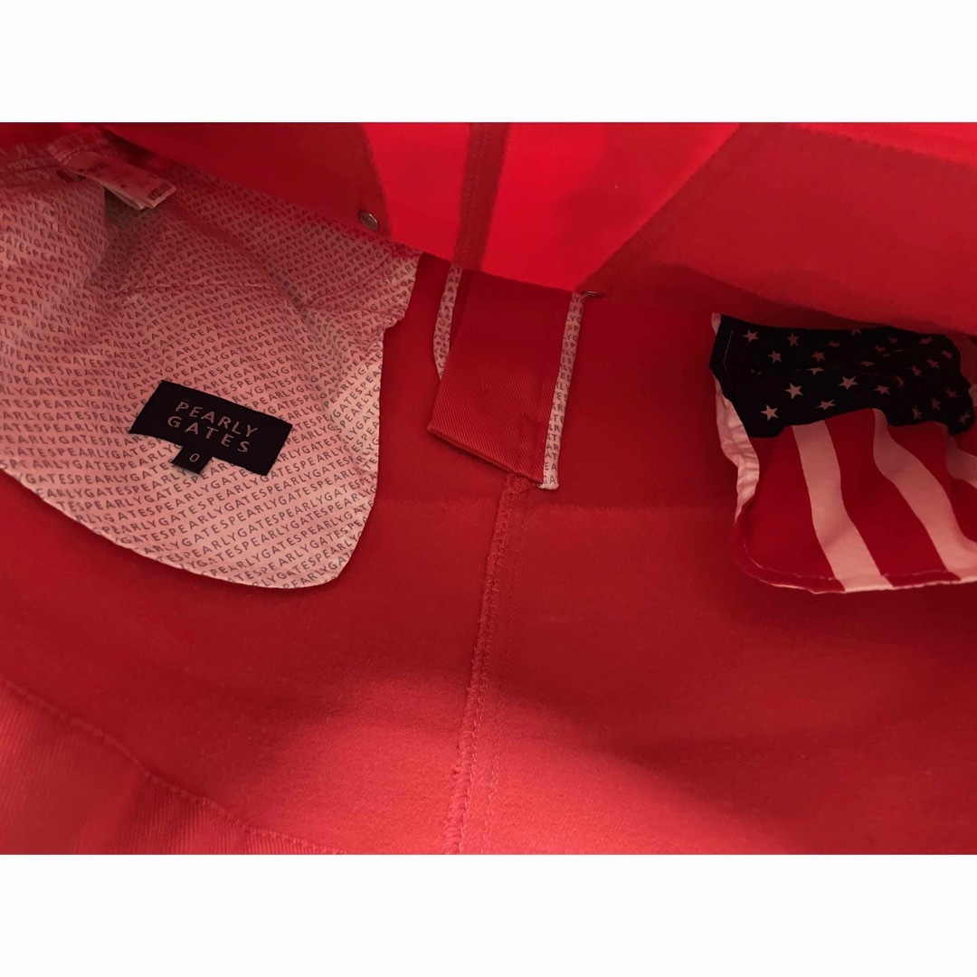 PEARLY GATES(パーリーゲイツ)のパーリーゲイツ スカート 赤 サイズ0 スポーツ/アウトドアのゴルフ(ウエア)の商品写真