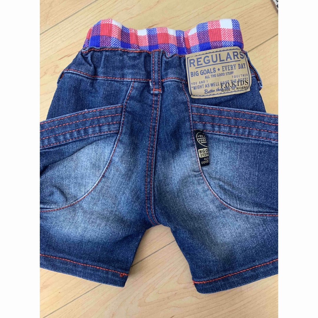 F.O.KIDS(エフオーキッズ)の80サイズ　F.O.KIDS ハーフパンツとパーカーのセット キッズ/ベビー/マタニティのベビー服(~85cm)(パンツ)の商品写真