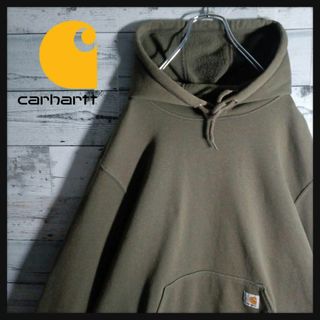 carhartt - 【ビッグサイズ】カーハート☆ワンポイントロゴ入パーカー