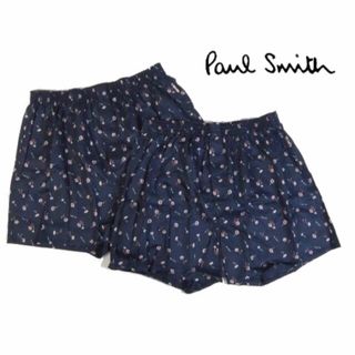 ポールスミス(Paul Smith)の【ポールスミス/Paul Smith】メンズトランクス・M・ネイビー系×2枚(トランクス)