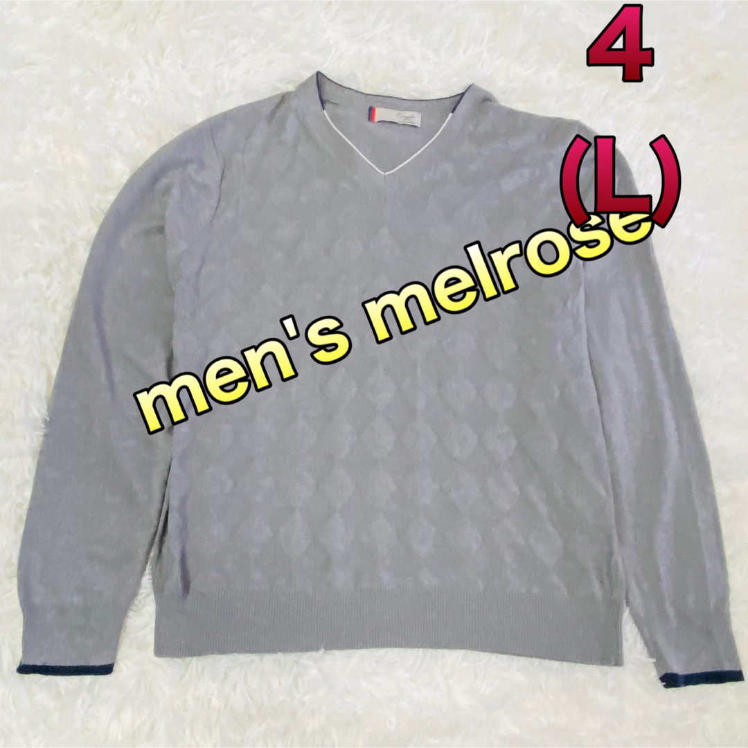 MEN'S MELROSE - メンズメルローズ ニット4(L)サイズの通販 by ...