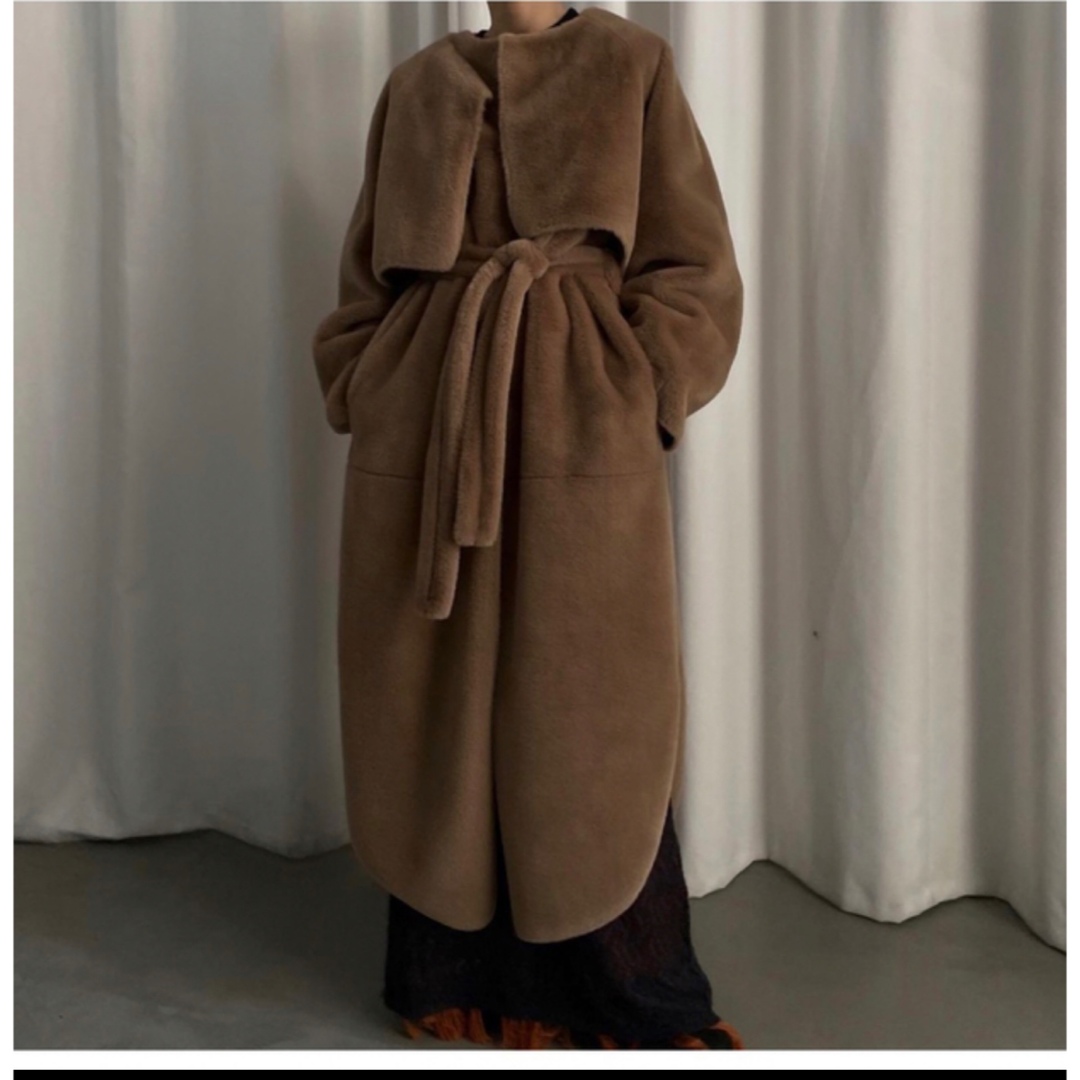 Ameri vintage manyway boa coat-