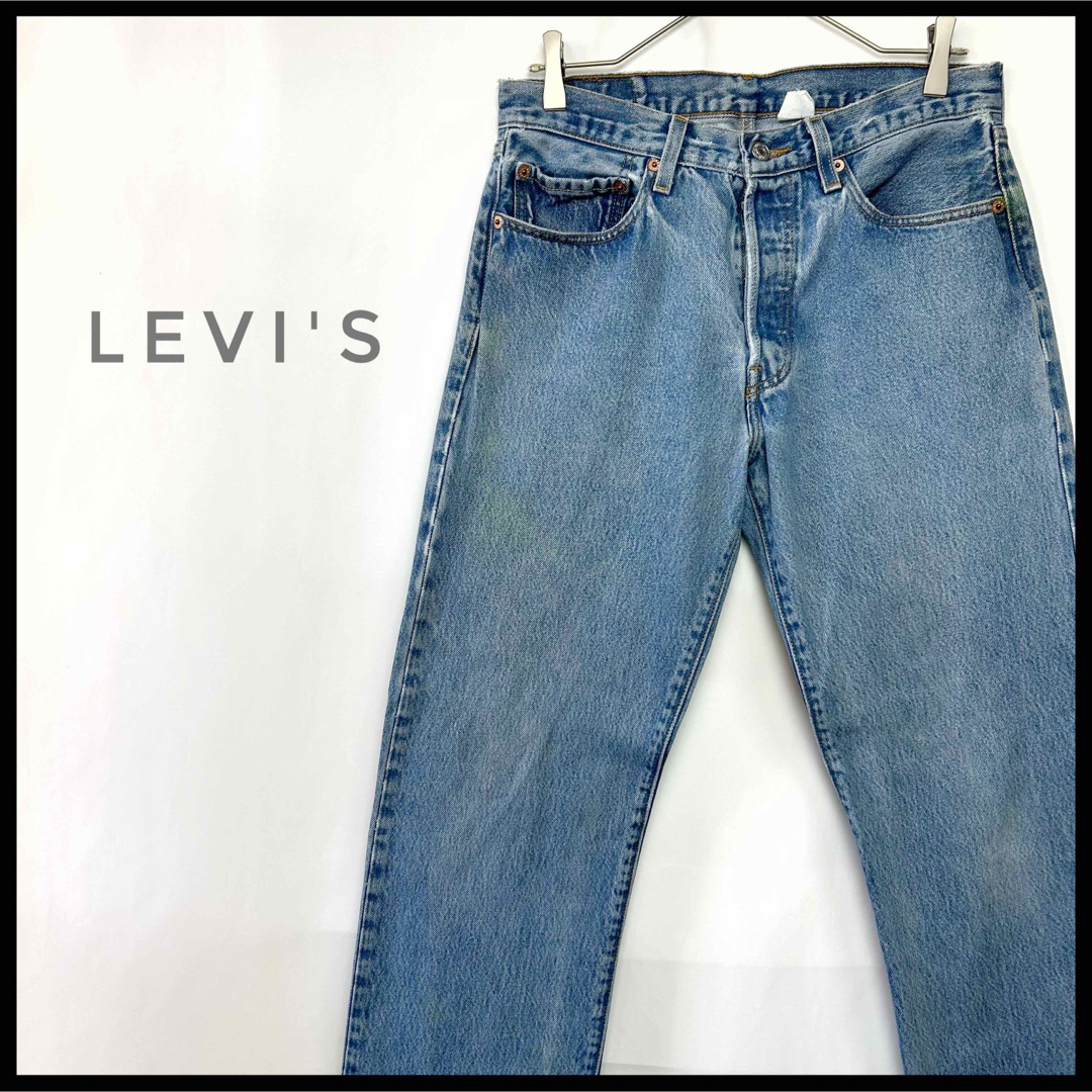 メキシコ製　Levi's 501 デニムジーンズ　ストレート　ボタンフライ