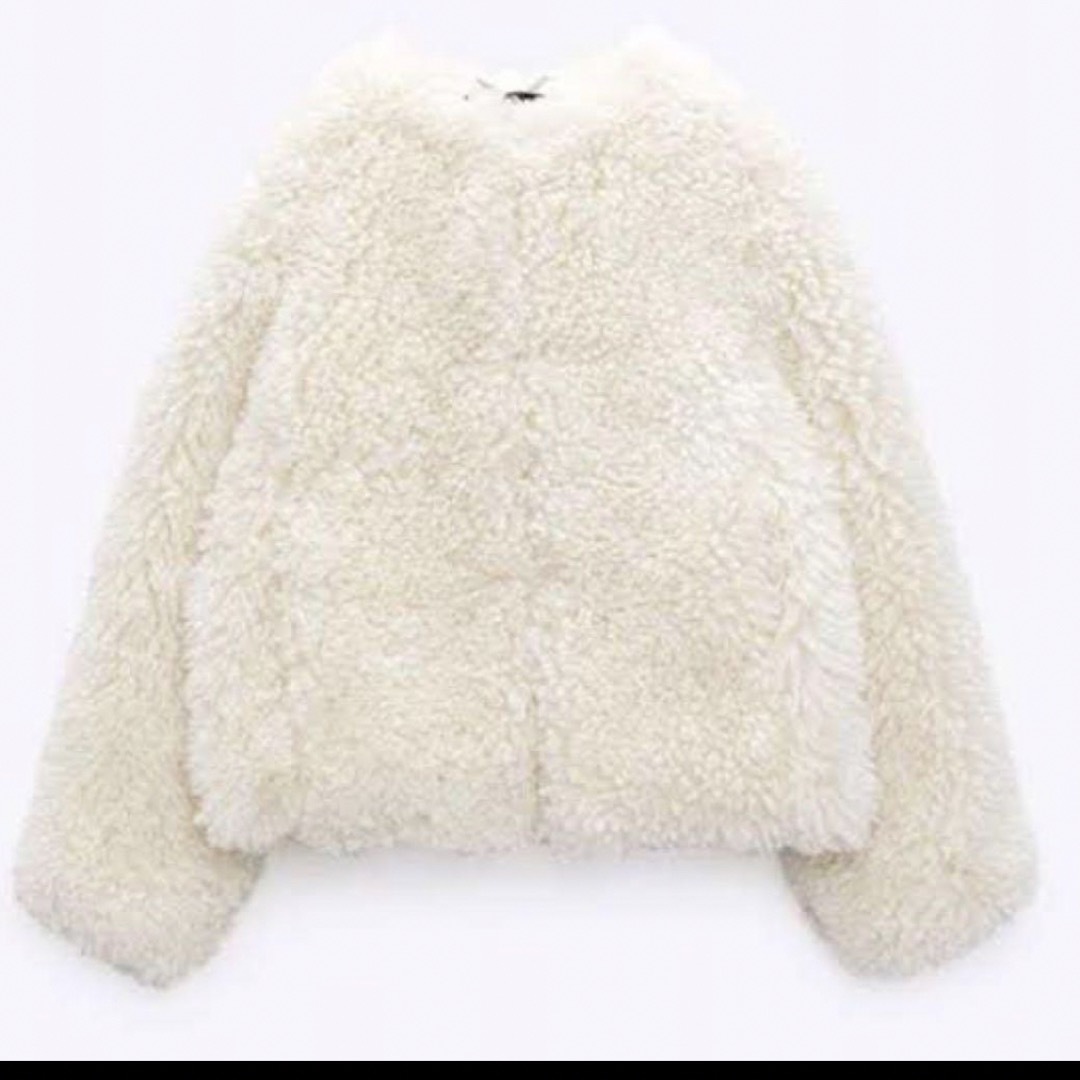 ZARA - ZARA フェイクファーカーディガンの通販 by あやか's ZARA - ZARA フェイクファーカーディガンの通販 by あやか's