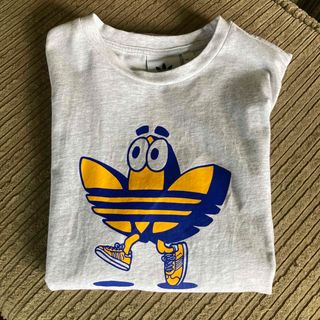 アディダス(adidas)の値下げ　adidas Tシャツ 半袖　アパレル　165㎝　サイズS ビッグロゴ(Tシャツ/カットソー(半袖/袖なし))