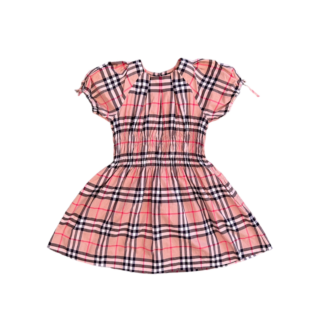 BURBERRY - BURBERRY バーバリー チェック キッズ 半袖ワンピースの