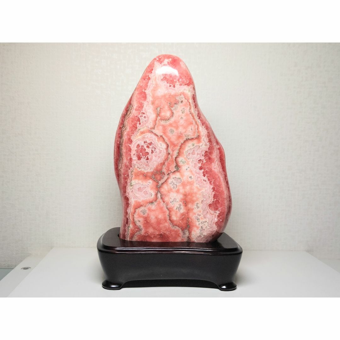 菱マンガン鉱 3.8kg ロードクロサイト インカローズ 鑑賞石 原石 自然石