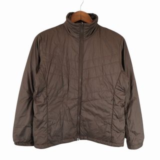 SALE/ Columbia コロンビア ダウンジャケット アウトドア キャンプ アウター 防寒 登山 チェック ブラウン (レディース L)   N9646