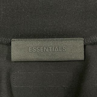 ESSENTIALS エッセンシャルズ ロゴ ラバーバッチ モックネック 長袖Ｔシャツ 黒 サイズM 正規品 / B4445約69cm袖丈