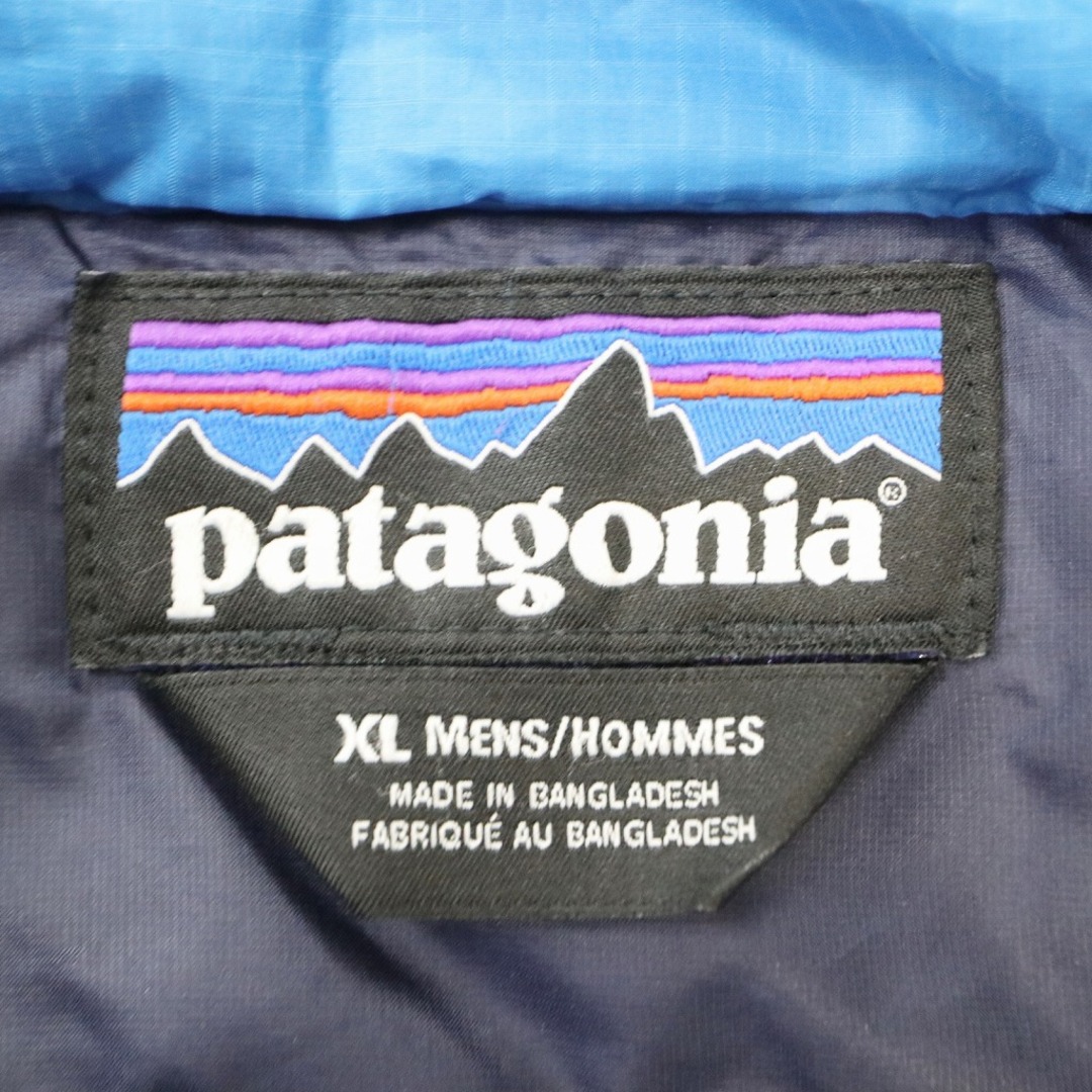 patagonia パタゴニア ダウンジャケット アウトドア キャンプ アウター 防寒 ブルー (メンズ XL)   O6360