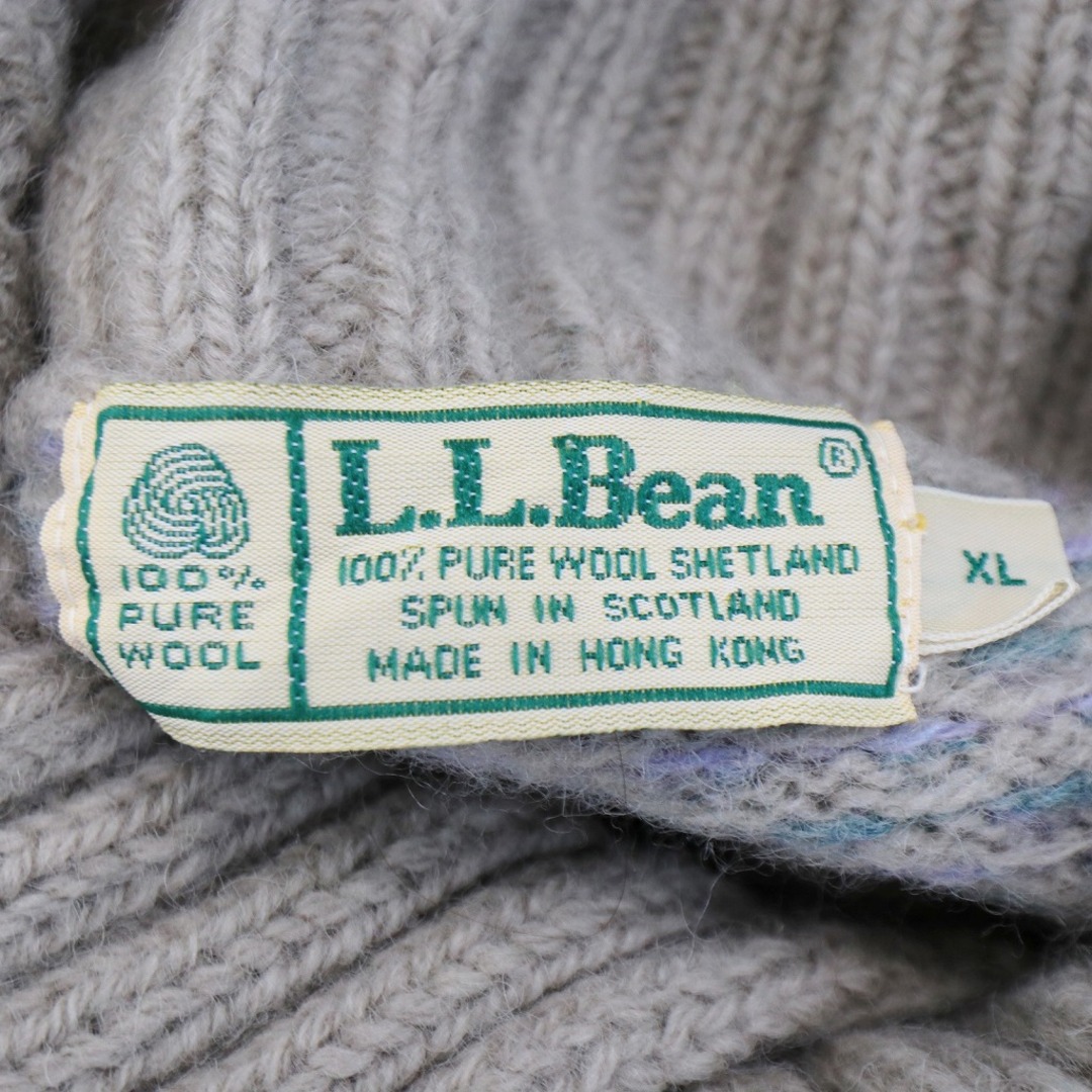 L.L.Bean - 90年代 L.L.Bean エルエルビーン 襟付きニット セーター