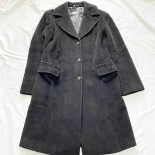 【極美品 17AW】MAX&Co. ヴァージンウール ツイードチェスターコート