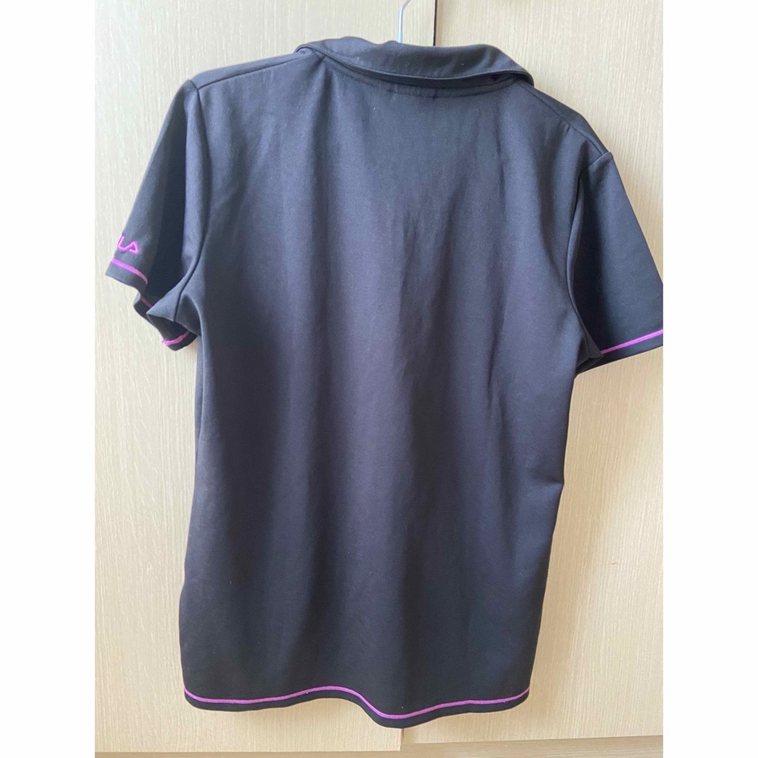 FILA(フィラ)のFILA フィラ レディース トップス 半袖 黒 スポーツウェア レディースのトップス(Tシャツ(半袖/袖なし))の商品写真