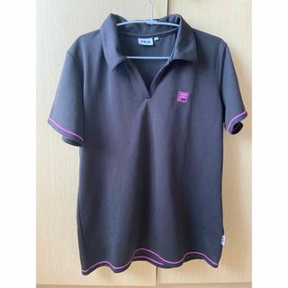 フィラ(FILA)のFILA フィラ レディース トップス 半袖 黒 スポーツウェア(Tシャツ(半袖/袖なし))