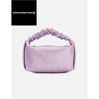 アレキサンダーワン(Alexander Wang)のALEXANDER WANG クリアビーズ付きサテン スクランチ ミニバッグ(ハンドバッグ)