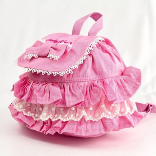 新品 未使用 可愛い リュックサック かばん 鞄  女の子 キッズバッグ ピンク(リュックサック)