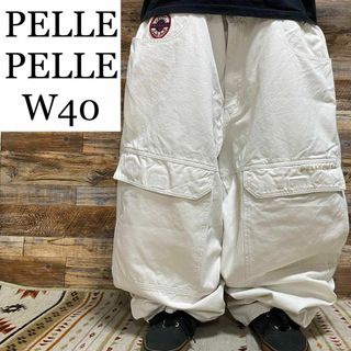 PELLE PELLE - ペレペレホワイトバギーデニム白ジーンズストリートw40