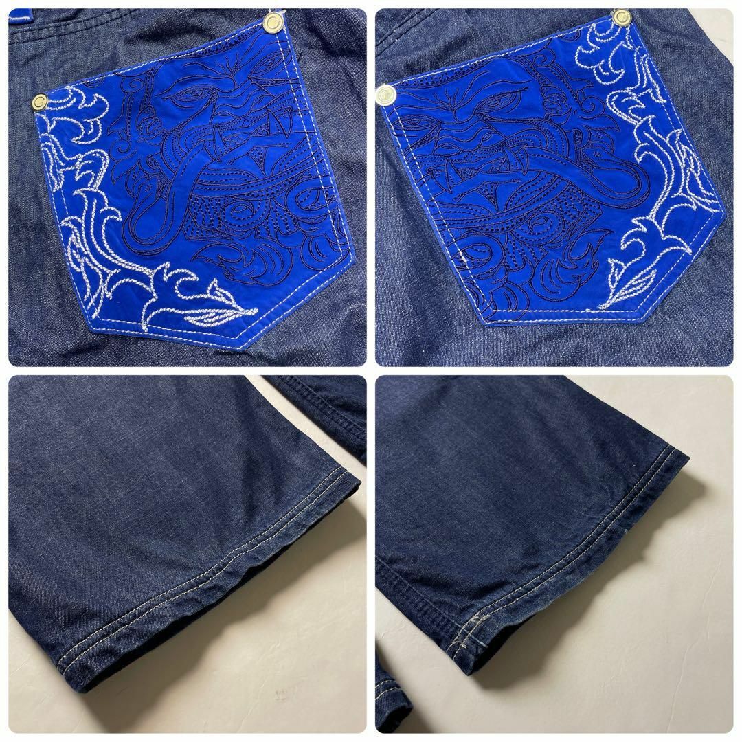 COOGI - クージーバギーデニムジーンズ刺繍ストリートw40極太オーバー