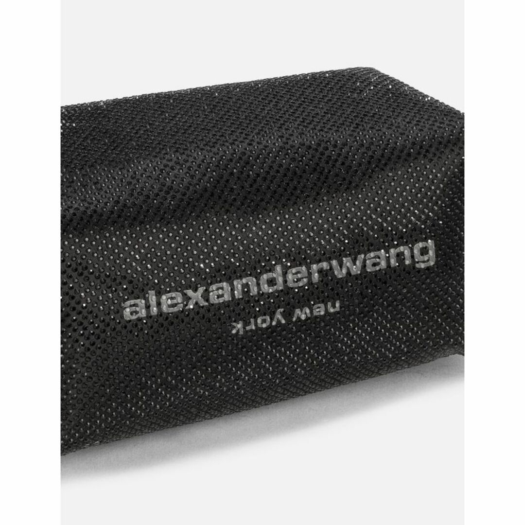 ALEXANDER WANG クリアビーズ付きサテン スクランチ ミニバッグ