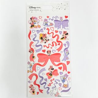 ディズニー(Disney)の<新品>ミニー&デイジー リボン ステッカー シール ディズニーストア(キャラクターグッズ)