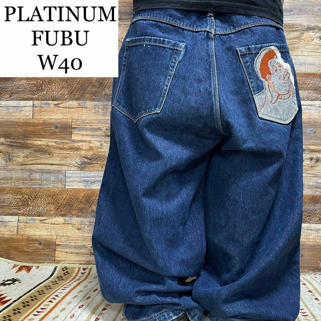 PLATINUM FUBU - プラティナムフブバギーデニムジーンズw40b系 ...