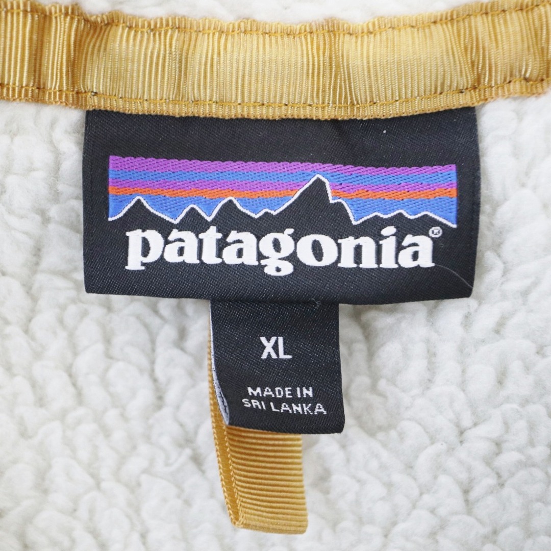 patagonia パタゴニア レトロパイルベスト アウトドア キャンプ アウター 防寒 ホワイト (メンズ XL)   O6423
