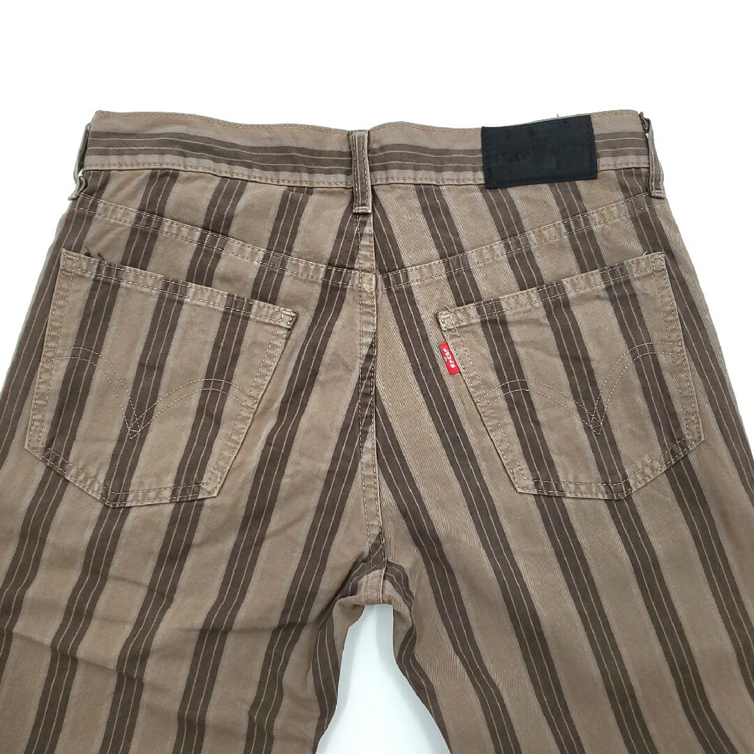 日本製◆Levi's PREMIUM 525◆W29ストライプパンツ 730