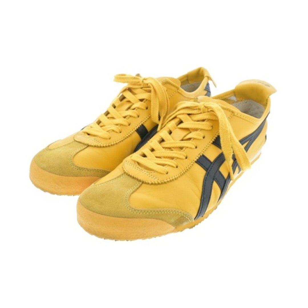 Onitsuka Tiger スニーカー 27cm 黄x黒xマスタードオールシーズンスニーカーカット