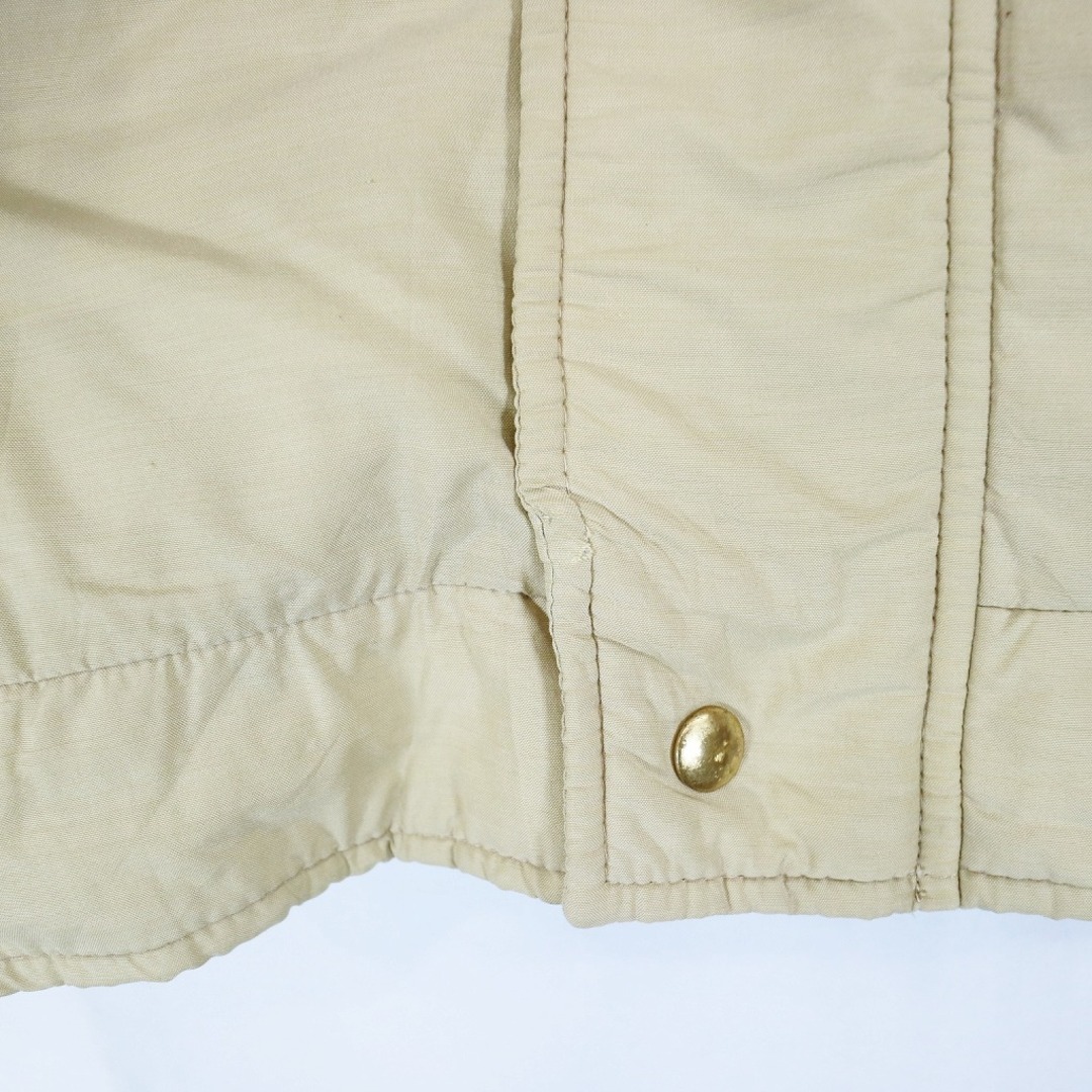 70年頃 USA製 STRUGGLE GEAR 中綿ジャケット 刺繍 TALONジップ ベージュ (メンズ L)   O6478 5