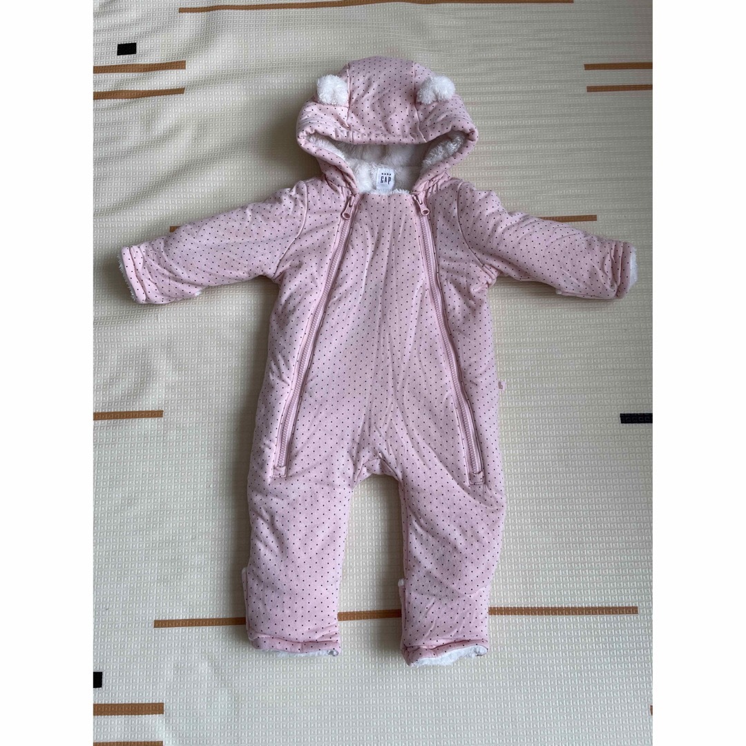 babyGAP(ベビーギャップ)のベビーギャップ　カバーオール　ロンパース　アウター　50-60cm キッズ/ベビー/マタニティのベビー服(~85cm)(カバーオール)の商品写真