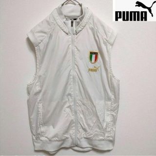 プーマ(PUMA)のPUMA ITALIA ナイロンベスト L ホワイト プーマ(ウエア)