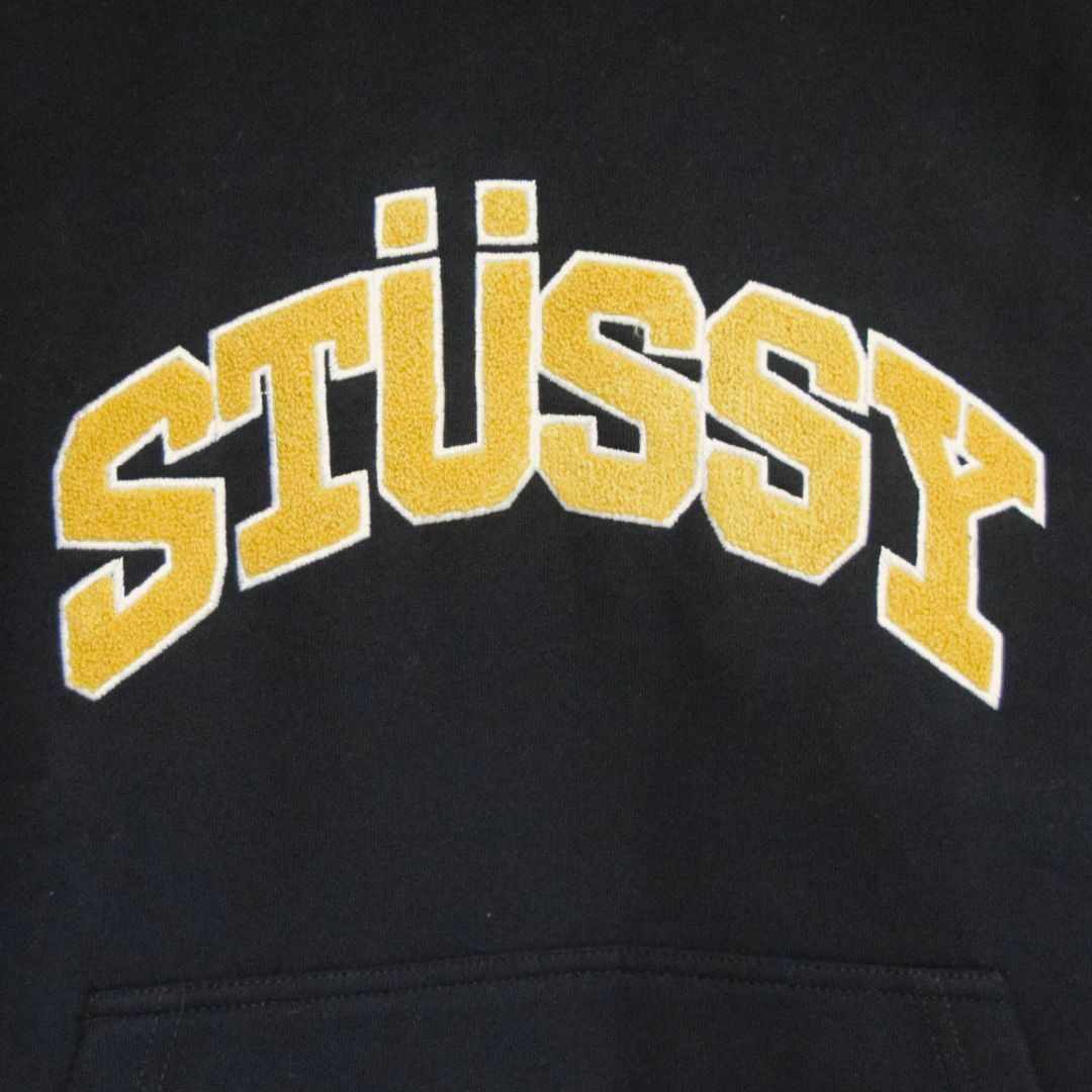 STUSSY - 《ステューシー》正規・新品タグ パイル生地ロゴ ブラック L ...