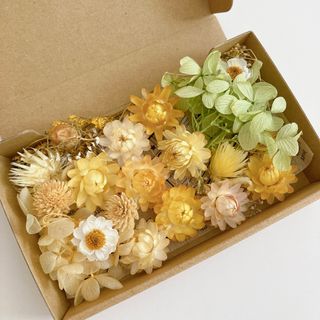 花材詰め合わせ❁⃘オレンジイエローグリーン(ドライフラワー)