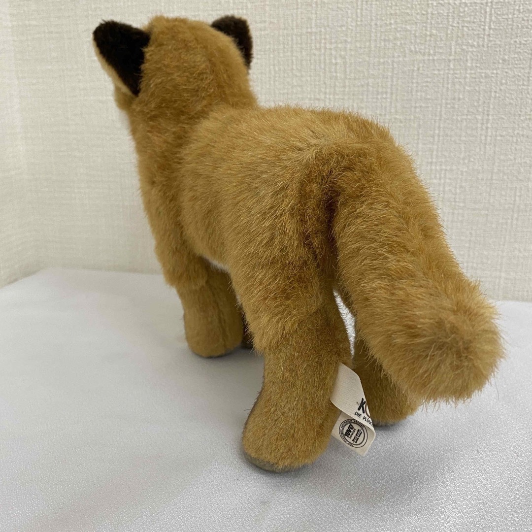 葉っぱ付き！虹色しっぽ！シトリンのくつろぐきつねさん形