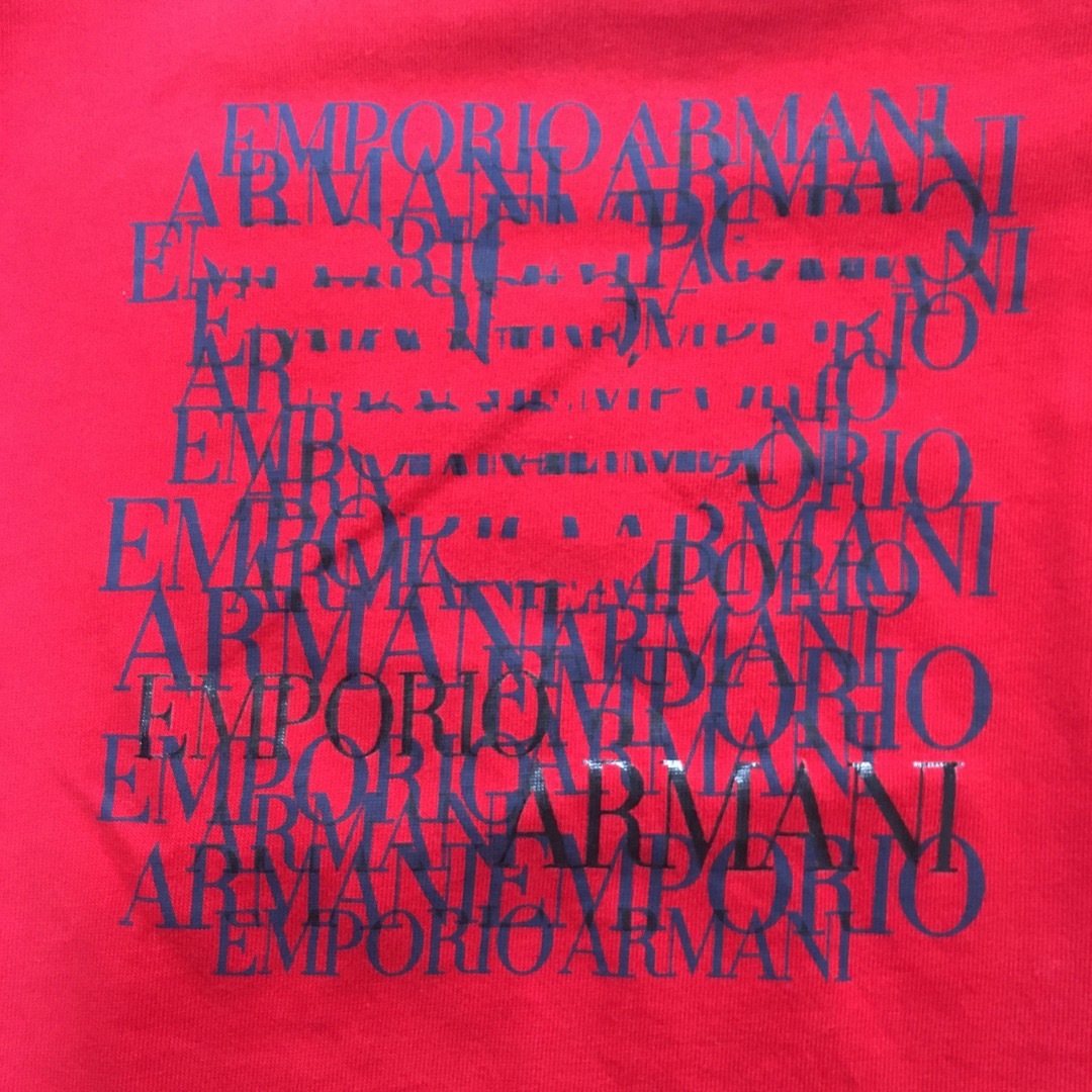 Emporio Armani(エンポリオアルマーニ)の【良品】エンポリオアルマーニ5A Tシャツ　赤 キッズ/ベビー/マタニティのキッズ服男の子用(90cm~)(Tシャツ/カットソー)の商品写真